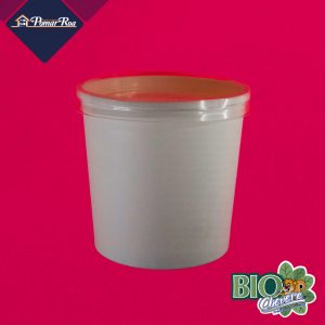 contenedor 24oz cartón blanco biochévere biodegradable