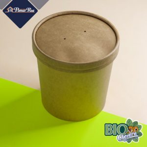 contenedor 24oz cartón café biochévere biodegradable