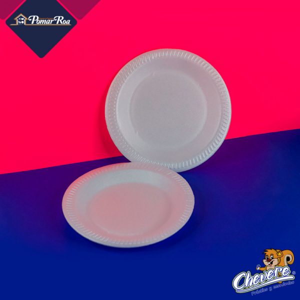 plato 15,5cm en icopor desechable - Marca Chévere